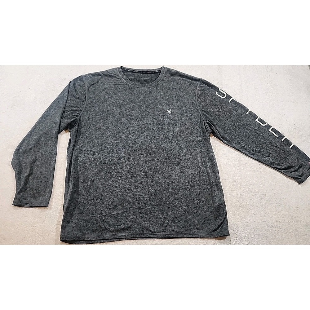 Spyder Swim Long Sleeve Black Shirt  Xl